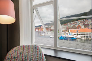View from Room Superior King Scandic Torget Bergen