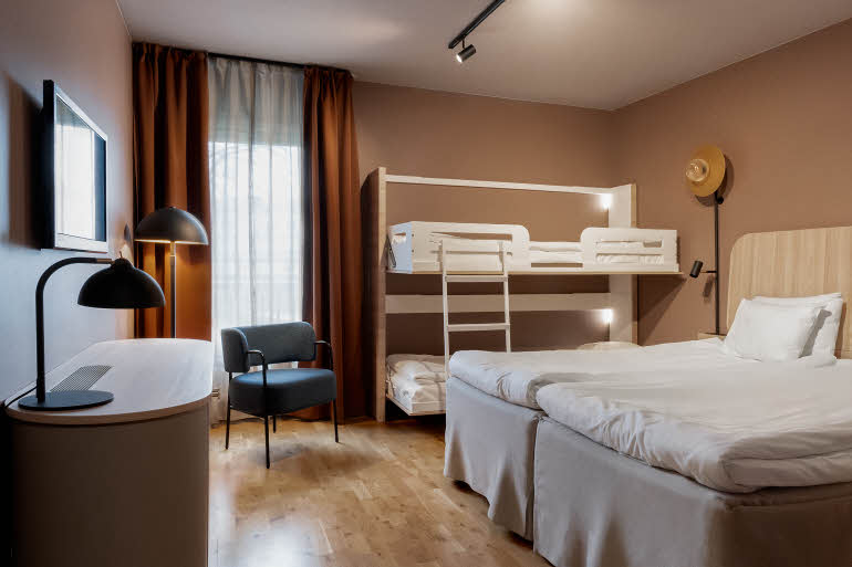 family room at scandic visby in sweden