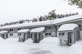 exterior of scandic rukahovi in Rukatunturi finland