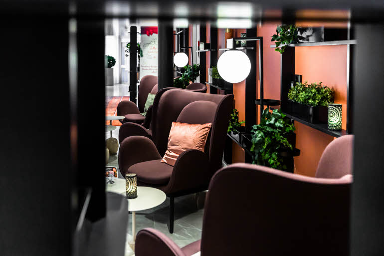 Lobby in Scandic Uplandia in Uppsala Sweden