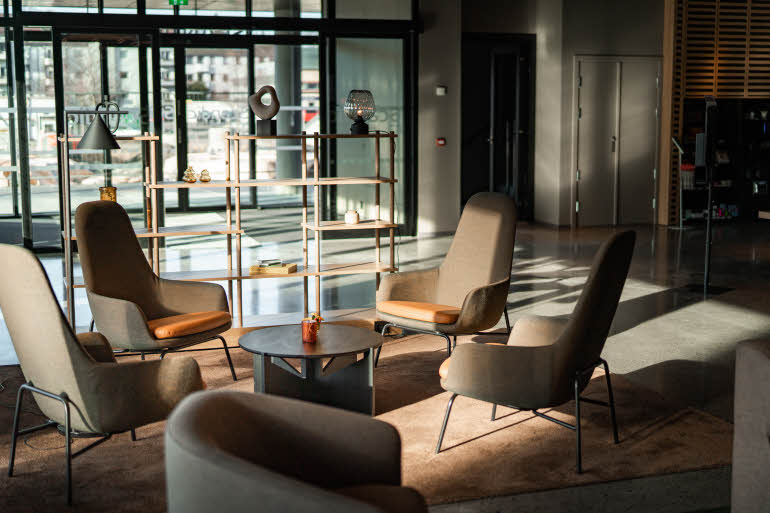 Lobby at Scandic Hamar
