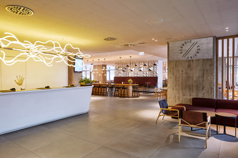 reception of scandic frankfurt museumsufer in germany