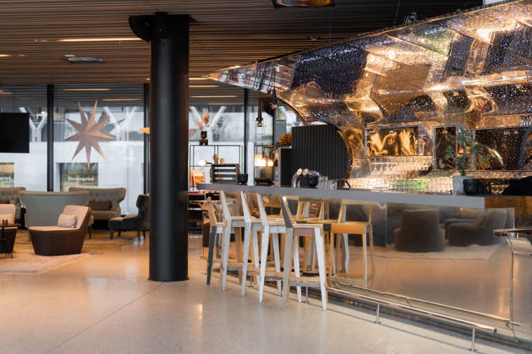 bar at scandic fornebu in oslo norway