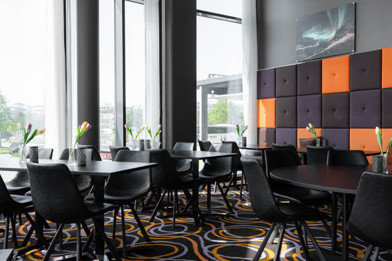 lobby at scandic alta in alta