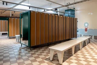 changing room at scandic eden nokia in finland