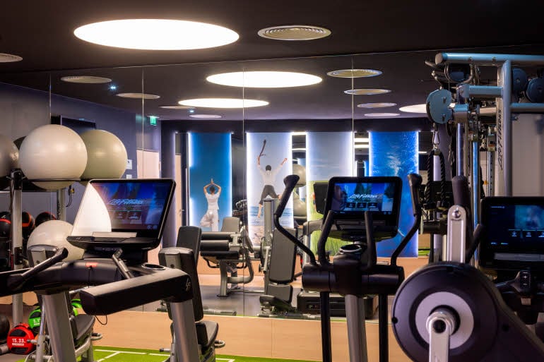 Gym at Scandic Hamburg Emporio