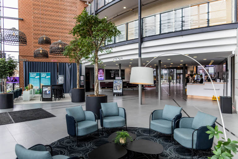 lobby at scandic sydhavnen in copenhagen