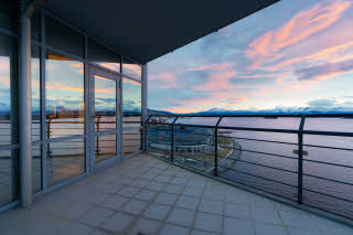 terrace at master suite at scandic seilet in molde