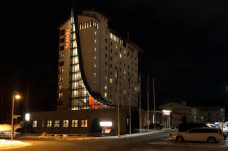 Exterior facade hotel Scandic Lugnet Falun