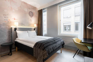 queen room at scandic byporten in oslo norway
