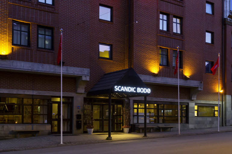 Entrance exterior hotel Scandic Bodø Norway