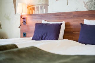 Bed in Standard room at Scandic Kungens Kurva in Stockholm