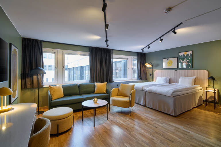 standard family room at scandic europa in gothenburg