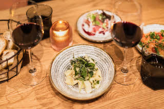 restaurant food at scandic hamburger bors