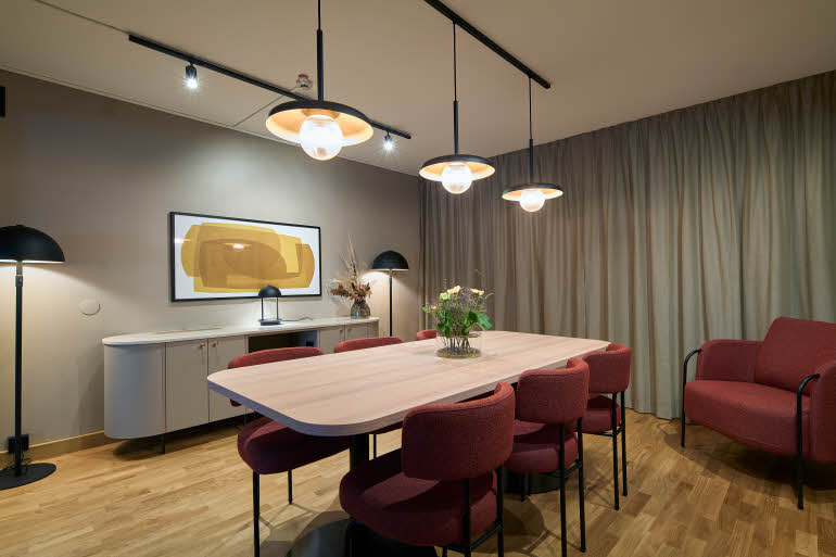 living room in presidential suite at scandic europa in gothenburg