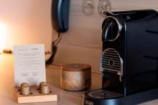 Room detail coffee at Scandic Hamburg Emporio