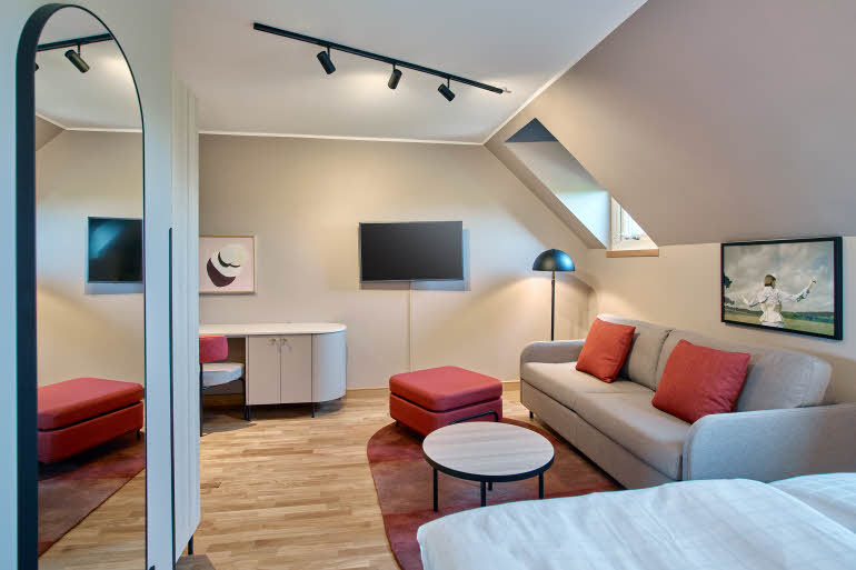 Twin Superior room at Scandic Strommen