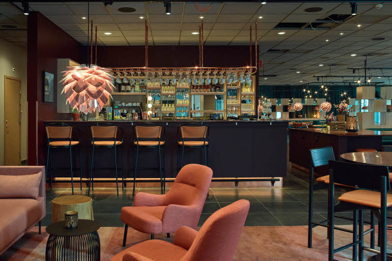 bar at scandic ornskoldsvik in sweden