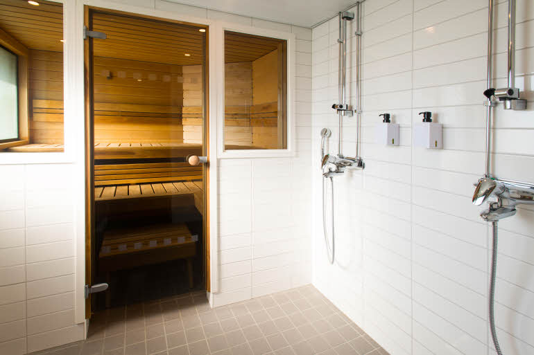 Superior Sauna, bathroom