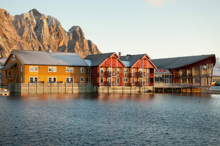 Exterior Facade hotel Scandic Svolvaer Lofoten