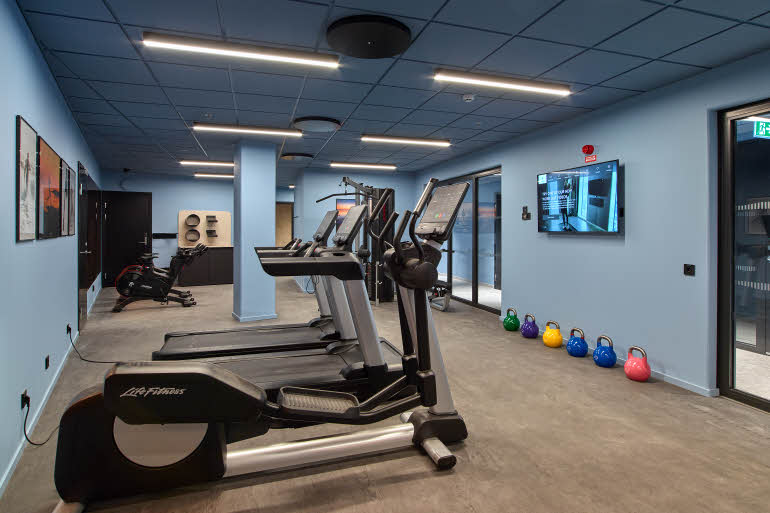 Gym at hotel Scandic Oceanhamnen