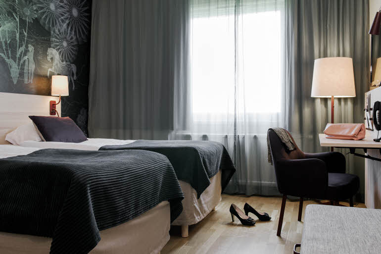 Standard Room bed Scandic Segevang Malmo