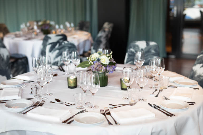 Set table conference Haymarket by Scandic