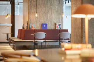 lobby of scandic frankfurt museumsufer in germany