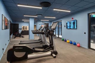 Gym at hotel Scandic Oceanhamnen