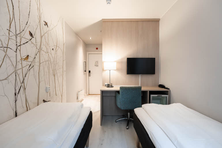 twin room at scandic byparken