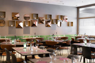 breakfast area at scandic bergen city
