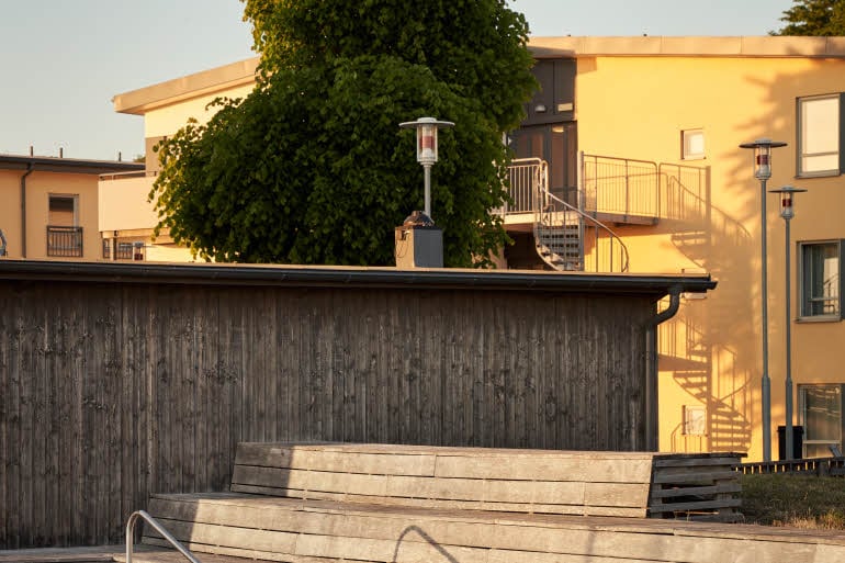Pool terrace at Scandic Visby