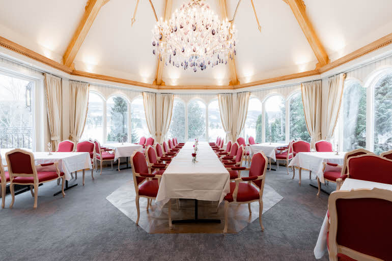 dining hall lysthuset at scandic valdres in fagernes