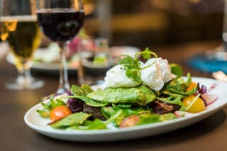 Plate with a sandwich and salad Scandic Klara