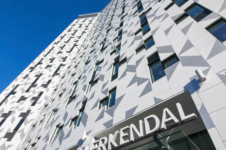 Scandic Lerkendal, facade, sign, exterior, entrance