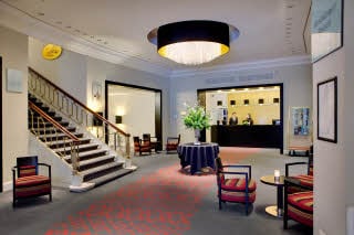 Lobby of  Scandic Palace Hotel in Copenhagen