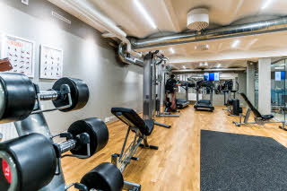 Gym dumbbells Scandic Stortorget Malmo