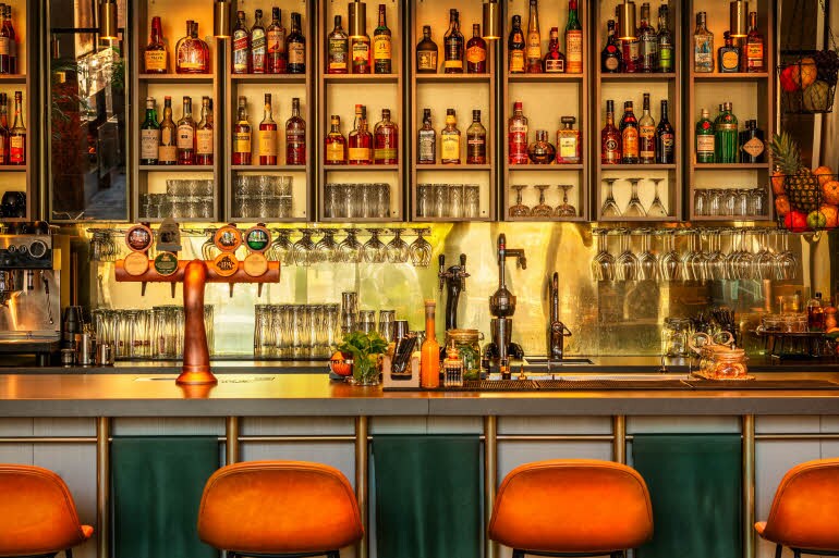 Bar bottles Scandic Plaza Umea
