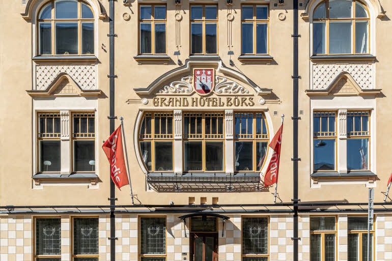 facade of grand börs meeting centre scandic hamburger bors in turku
