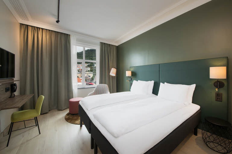 Bed in Room Superior King Scandic Torget Bergen
