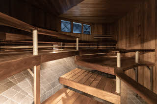 relax area with sauna at scandic rosendahl in tampere finland