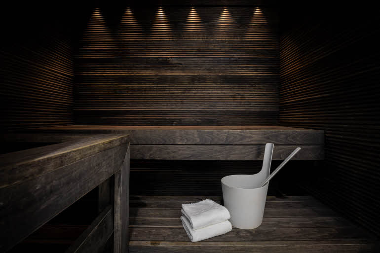 sauna in superior plus room at scandic tampere station