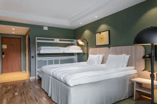 beds in superior family room at scandic rukahovi in ruka