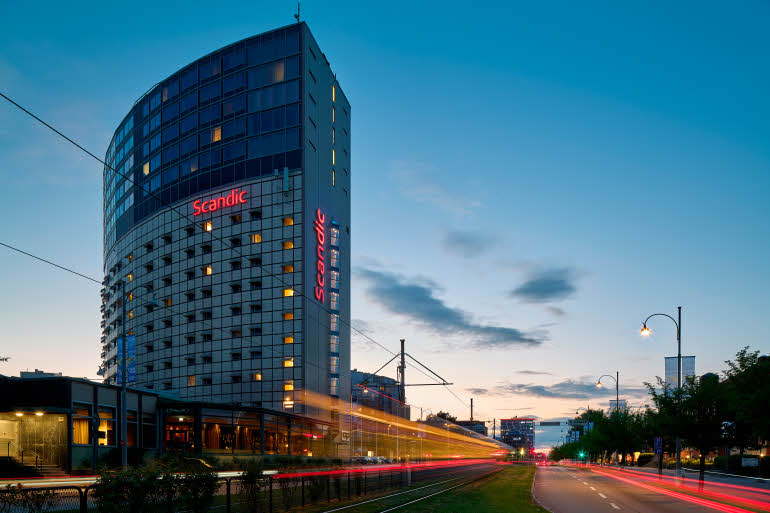 exterior of scandic opalen