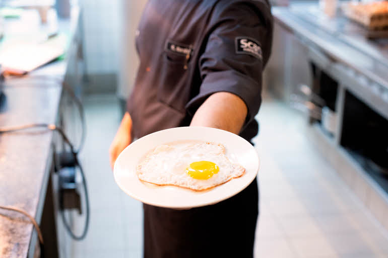 Breakfast egg Scandic Hamburg Emporio