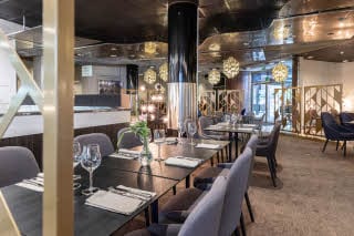 restaurant area at scandic rosendahl in tampere finland