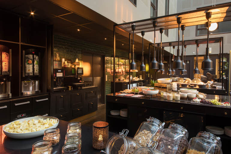 Breakfast at scandic solsiden in trondheim norway