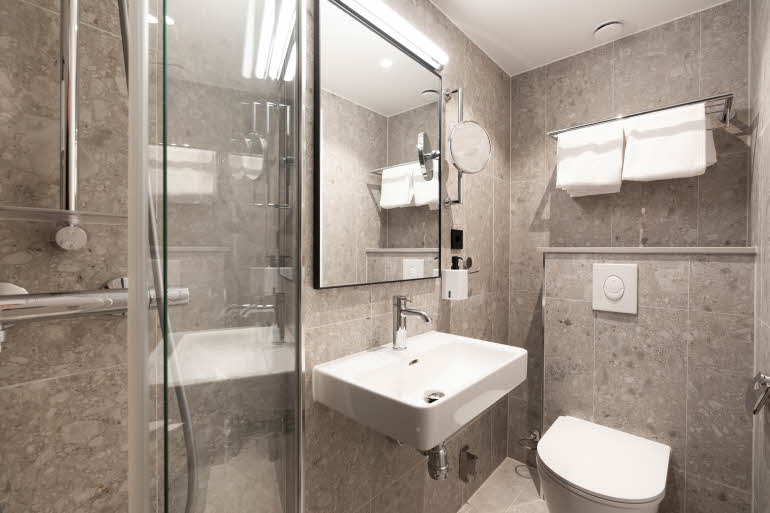 Bathroom at Scandic City in Fredrikstad