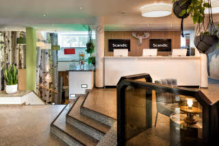 Lobby of Scandic Berlin Kurfürstendamm Hotel