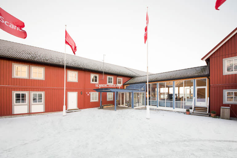 Exterior entrance hotel Scandic Svolvaer Lofoten